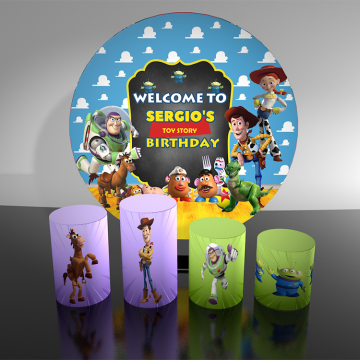 Penutup Latar Belakang Fabrik Toy Story Disney