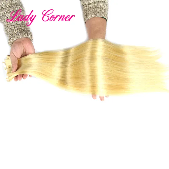 Best quality  double drawn light color Russian 30 inch hair remy tape in human hair extensions