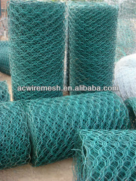 PVC-coated hexagonal wire netting