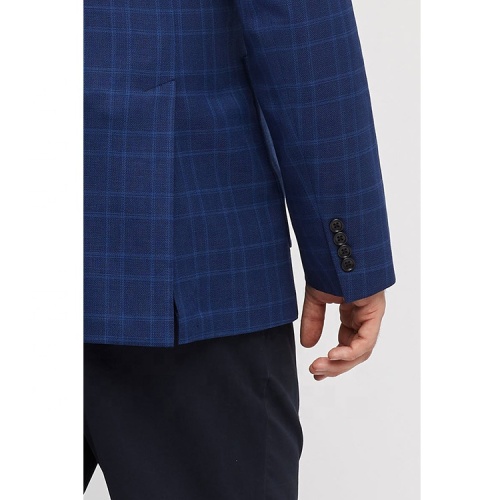 Trend Classic Cobalt Blue Check Plaid Noble Suit