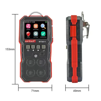 Portable Multi-Gas Detector for Compound Gas Detection and Alarm in Various Workplaces