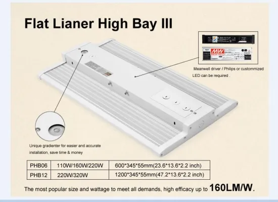 150w led flat linear High bay LED lights