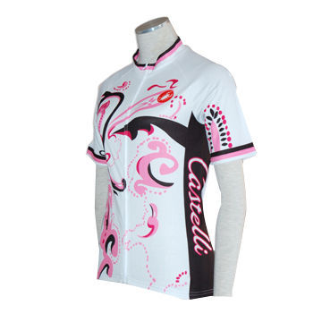 Floral design women's cycling uniform