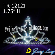 Venta por mayor de diamantes de imitación concurso Tiaras TR-12121