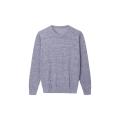 Pullover da uomo in cotone/nylon con scollo a V slim fit lavorato a maglia