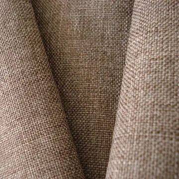 Oxford linen with knitted backing