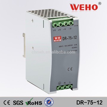 75w Stable DC voltage source 75W led switching mode power supply6.3a DC smps 12v