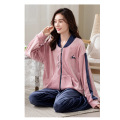 Long sleeve zipper cardigan for ladies