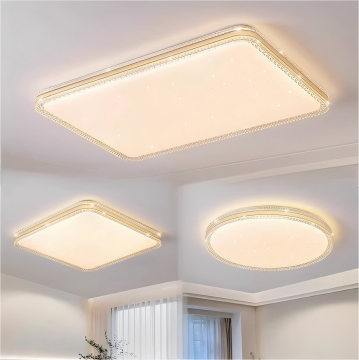 Ultra Bright Modern Bedroom Lights: Minimally Thin Remote Control Ceiling Lamps