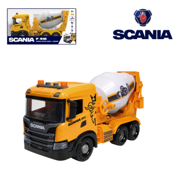 Scania Licensed Friction Concrete Mixer Truck with Lights & Sounds