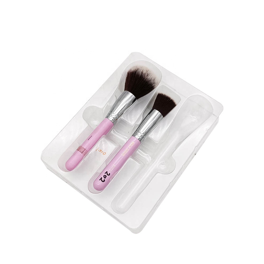 Transparent insert makeup brush plastic inner tray