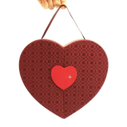 Love Heart Chocolate Gift Paper Drawer Box