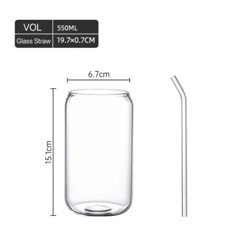 Xícara de café de vidro de pirex ecológica com tampa de bambu