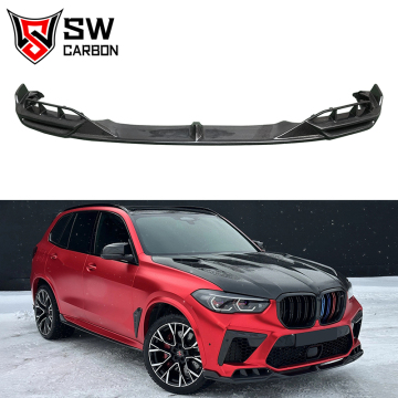 Spoiler per labbra anteriore in fibra di carbonio per la concorrenza BMW X5M/X5 F95 2019-2023