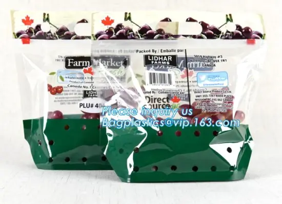 green grapes packing bag with slider/Plastic grapes packing bag/Plastic fruit bag, Vegetable Tomato Packaging Slider Zipper Zipl
