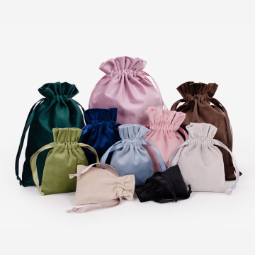 Custom Silk Rope Velvet Jewelry Packaging: Drawstring Pouch with Logo