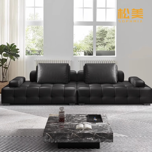 Роскошный модульный диван из натуральной кожи