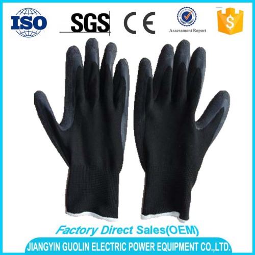 13 gauge nylon work gloves nitrile coated with en388