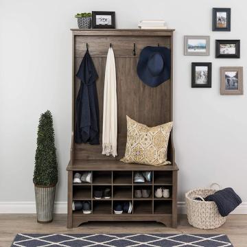 Houten schoenkast voor woonkamer schoenen opslag