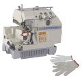 Máquina de coser Overlock para guantes de trabajo