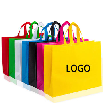 Sac à provisions de logo personnalisé réutilisable