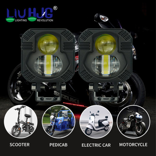 Double Led Square Motorcycle Fog Lights