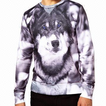 Criminal Damage Wolf Sweat/Men's Pullover, OEM Orders Accepted, Regular Fitting