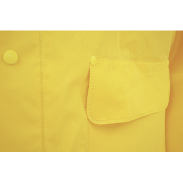 Traje impermeable de PVC de trabajo amarillo para trabajo pesado