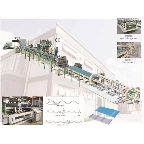 Máquina perfiladora de paneles de techo IBR