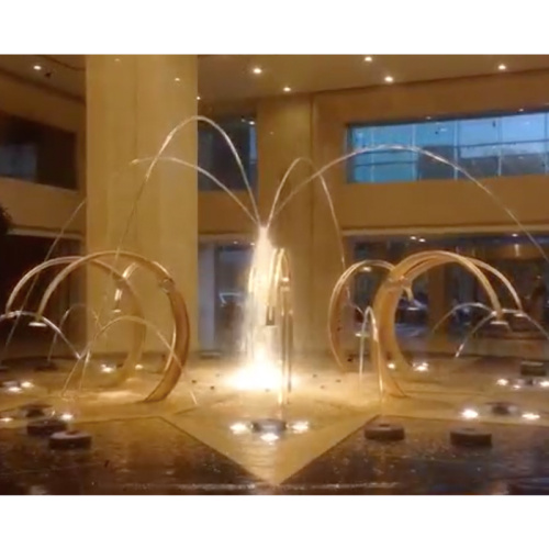 Funny Fountain Outdoor stainless steel laminar jumping fountain Supplier