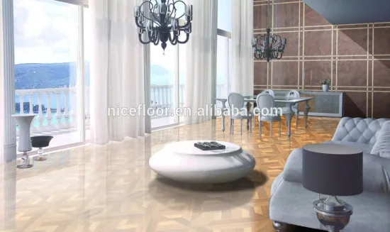 Embossed parquet wood flooring U groove