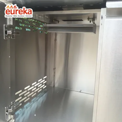 Large Trolley Gas Bbq Grill Charcoal Kitchen Grilled Kitchen Island