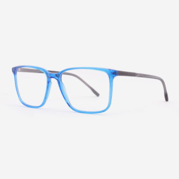 Super thin Rectangular Acetate Men's Optical Frames