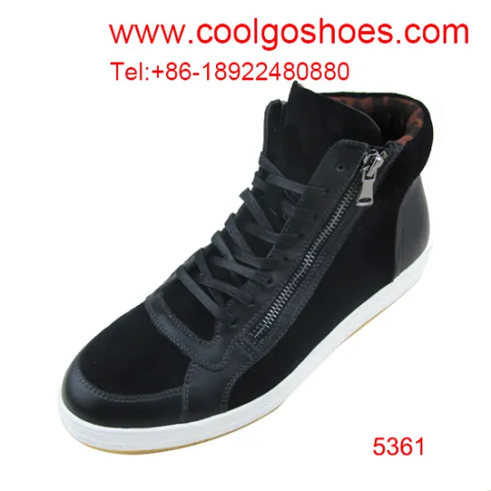 China wholesale new design leather men boots