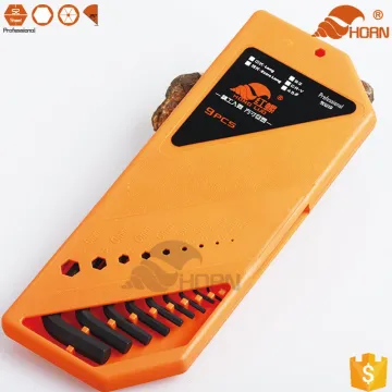 9pc Mirror Plated Custom S2 allen key set