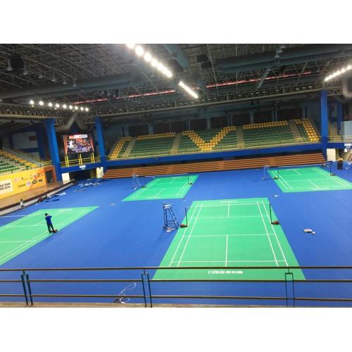 ตารางในร่ม Tenis Court Flooring พื้นกีฬา PVC สำหรับการแข่งขัน