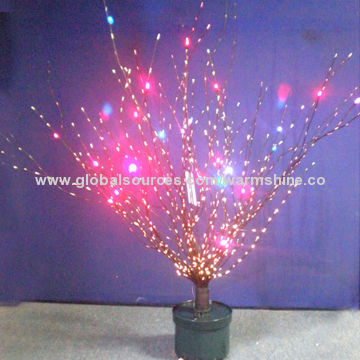 Multiple Colors Christmas Twig Tree for Holiday Decoration, 110/240/12/24V Inputs