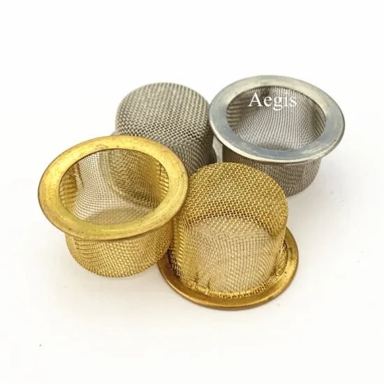 Bowl Shape Oil Burner with Smoking Screen (200, 250, 300 Micron) - Brass/Stainless Steel for Glass Pipe