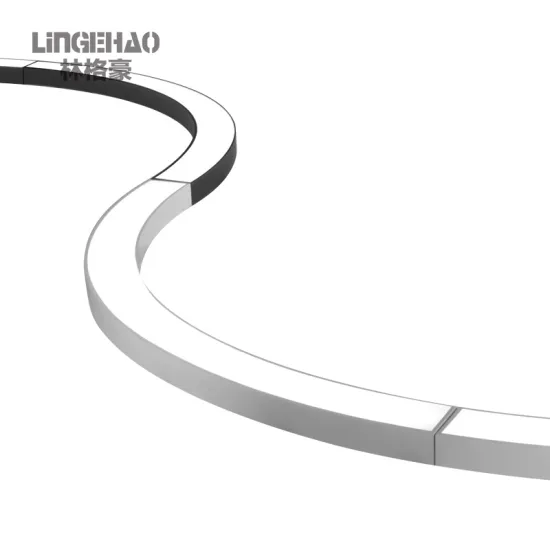 High quality aluminum arc curve arc ellipse large LED combination chandelier with customized shape volume width