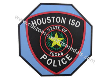 Houston Isd 2d Soft Pvc Beverage Coaster, Custom Drink Coasters
