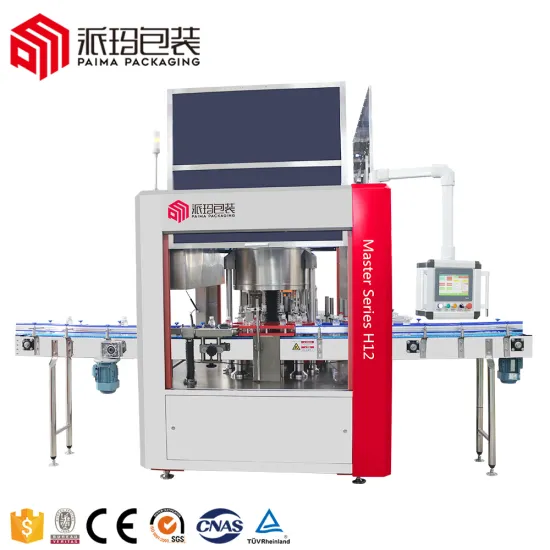 Round Bottle Rotary Labeling Machine for PET Bottles