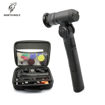 North Wolf Manufacturer Mini Polisher Kit for Car Detailing - Foam and Wool Polishing Set