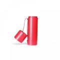 Caixa de embalagem de tubo de couro vermelho com tampa