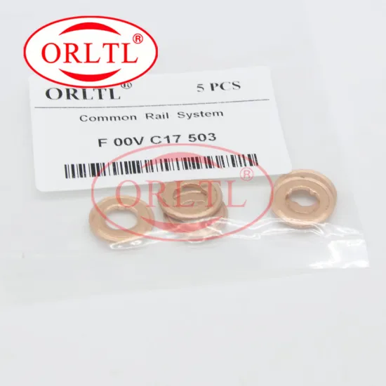 Auto Fuel Injection Copper Ring FOOVC17503 Diesel Nozzle Injector Base Washer - Thickness 1.5mm