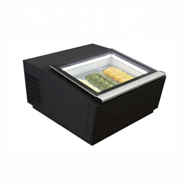 3-6 Pan Mini Commercial Ice Cream & Gelato Showcase: A Compact Table Top Freezer Display