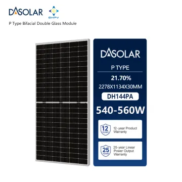DAS Bifacial Double Glass Solar Panels: Specifications and Applications for Solar Systems