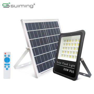 High Quality ROHS Compliant Remote Solar Flood Lights - 100W, 200W, 300W with Charger