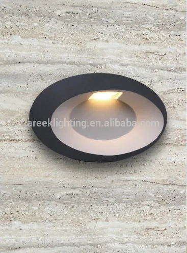 Warm White 6W round shape outdoor LED wall light