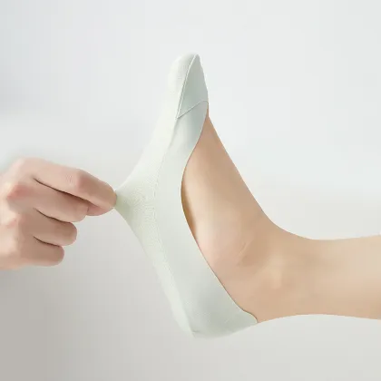 Casual Summer Women's Soft Cotton Invisible Boat Socks