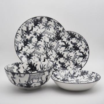 Hot Sale Novo Conjunto de Dininações de Porcelana Cerâmica de Estilo Europeu